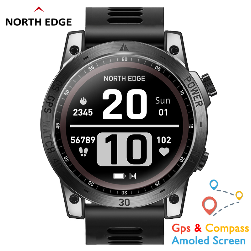 Smartwatch Digital Watches For Men - NORTH EDGE Cross Fit 3 GPS