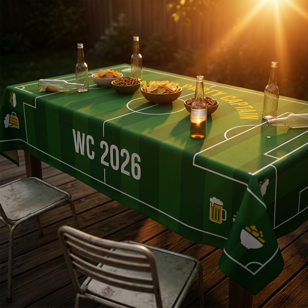 Watch S - 2026 Watch Party Captain Tablecloth, Suitable