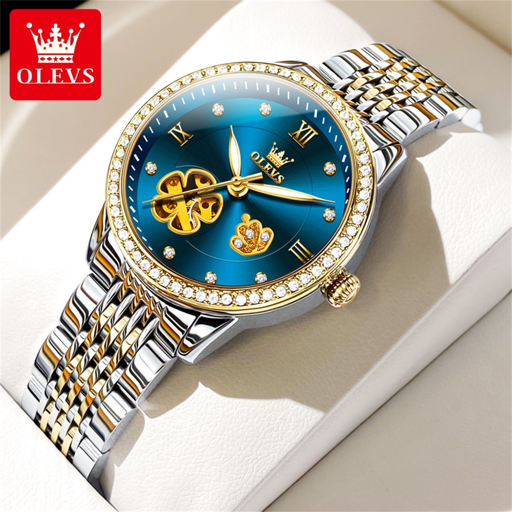 Skeleton Mechanical Watch - OLEVS 6706 Mechanical Ladies Watches Skeleton