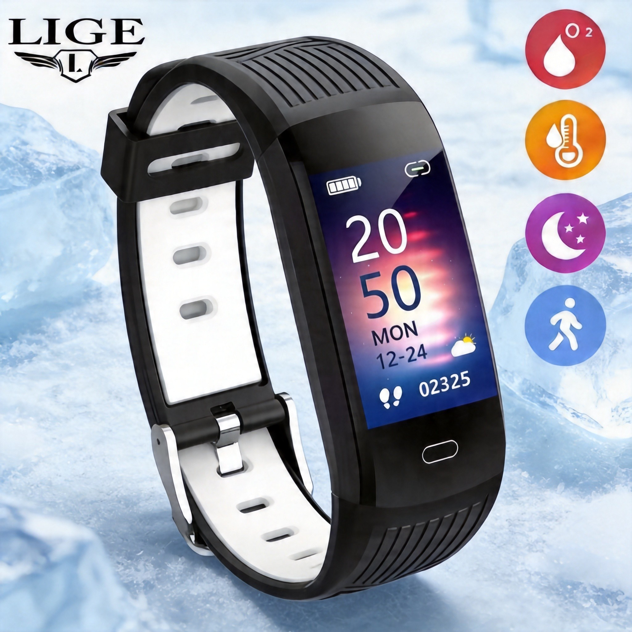 Couple Watches Smartwatch - LIGE Fitness Men Woman Band 2026