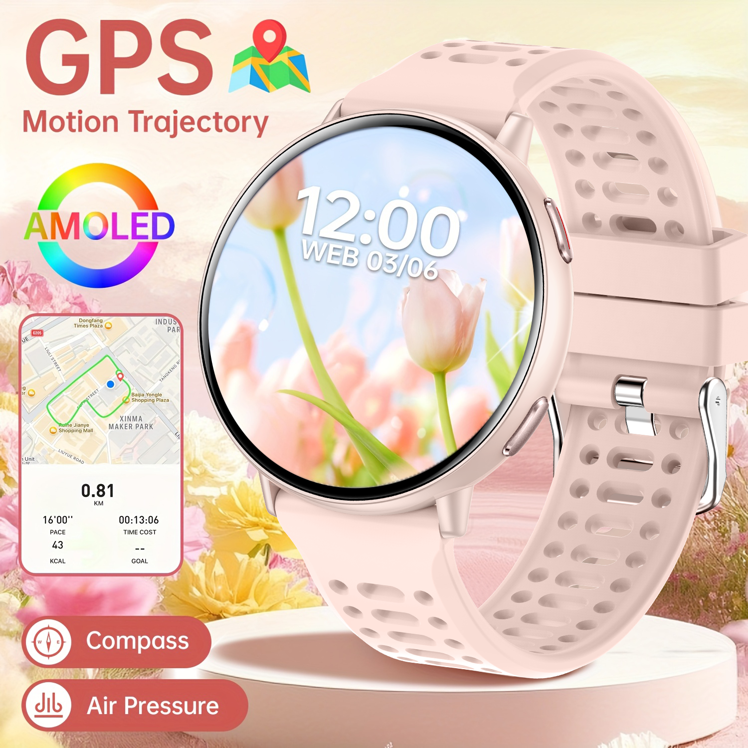 Smartwatch Watches Gift For Women - New hot GPS smartwatch 1.43 AMOLED