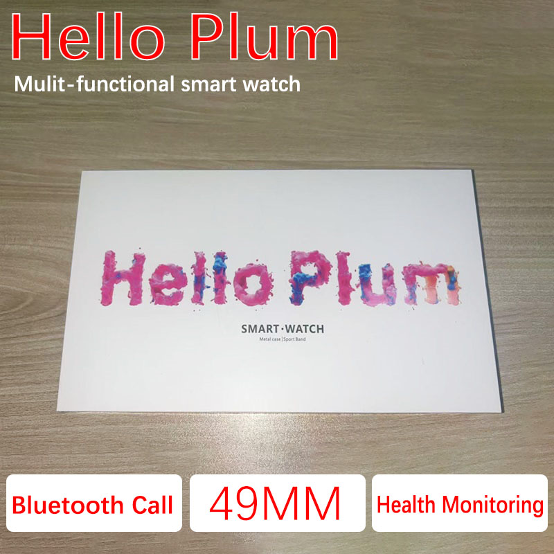 Smartwatch Watches With Bluetooth - New Hello Plum Smart Watch Men