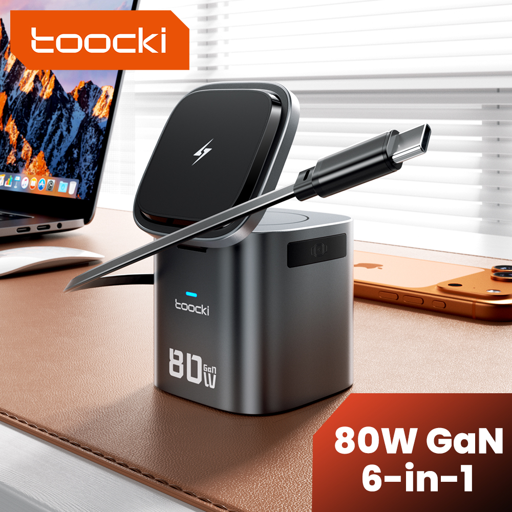Iwatch Smartwatch - Toocki 80W 6-in-1 GaN Charging Station
