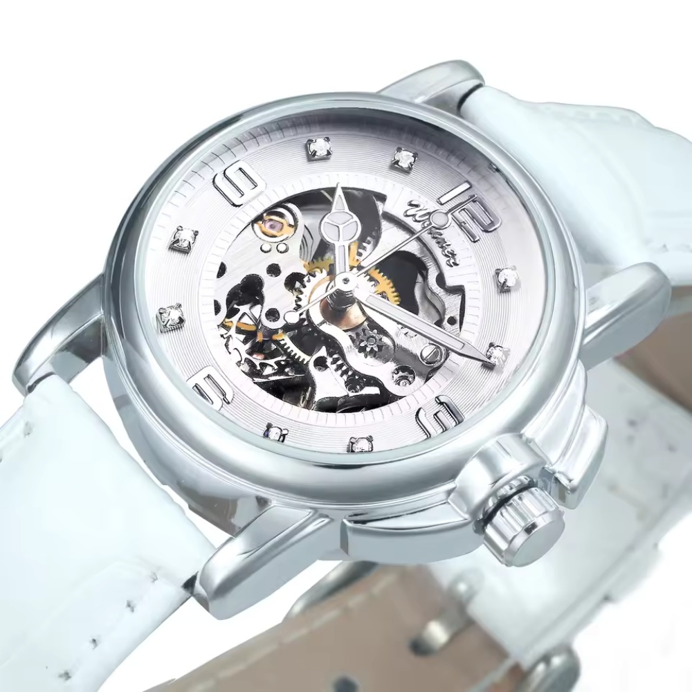 Skeleton Mechanical Watch - Fashionable Hollow-Out Women's Mechanical Watch, Fully