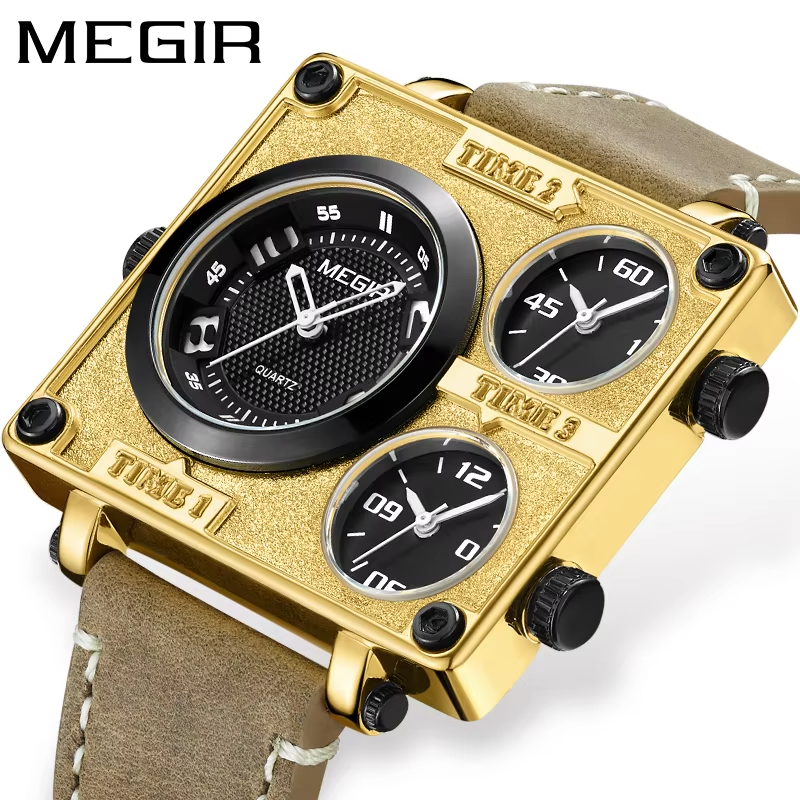 Smartwatch Digital Watches For Men - MEGIR Top Luxury Business Male Wristwatch