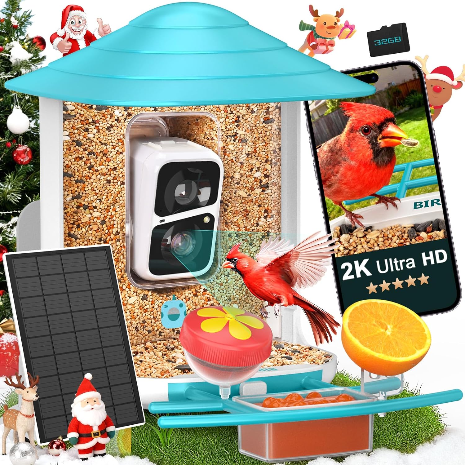 Watch S - 2K HD Bird Feeder Camera with
