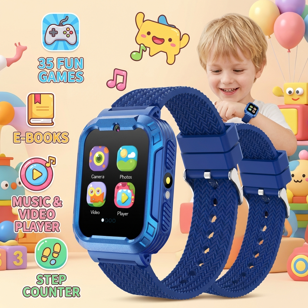 Smartwatch Watches Gift For Boys - Children Smart Watch 35 Games Video