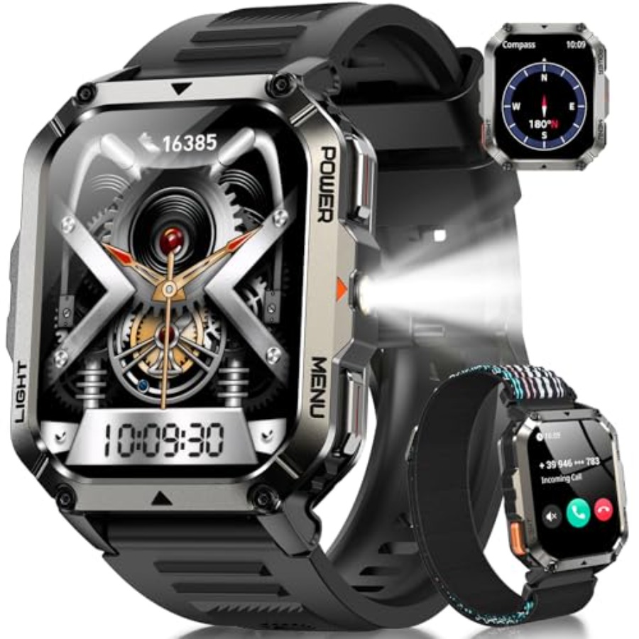 Smartwatch Military Watches For Men - Military Tactical Smart Watches for Men,