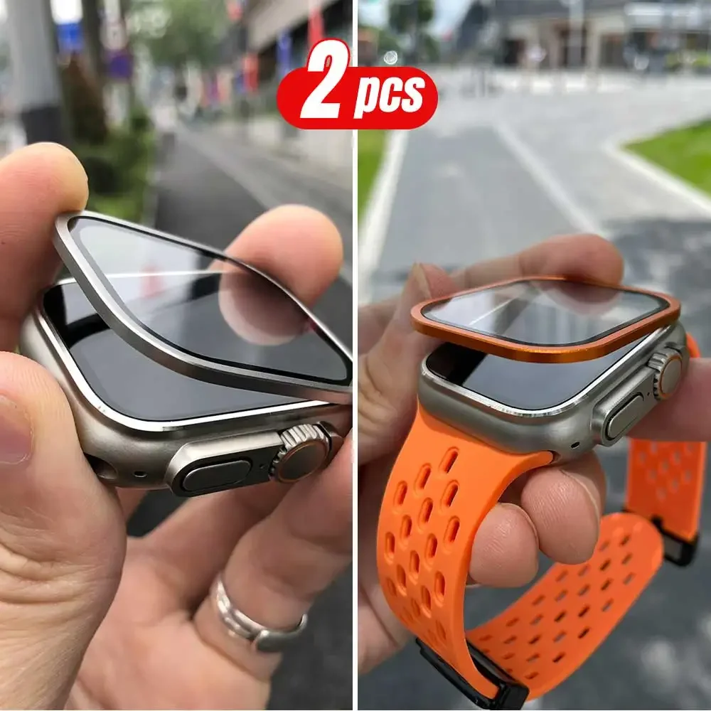 2PCS Titanium Metal Frame for  - Smartwatch Watches For Women 리뷰 및 가격