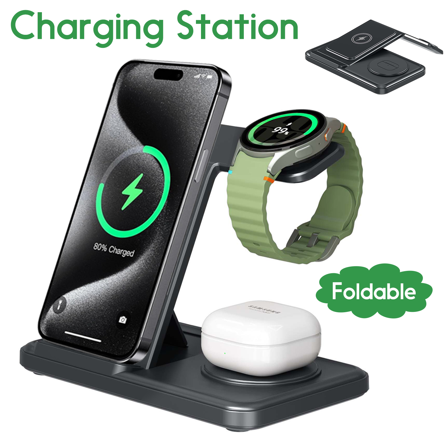 Desktop 3-in-1 Wireless Charge - Smartwatch Apple Watch 리뷰 및 가격