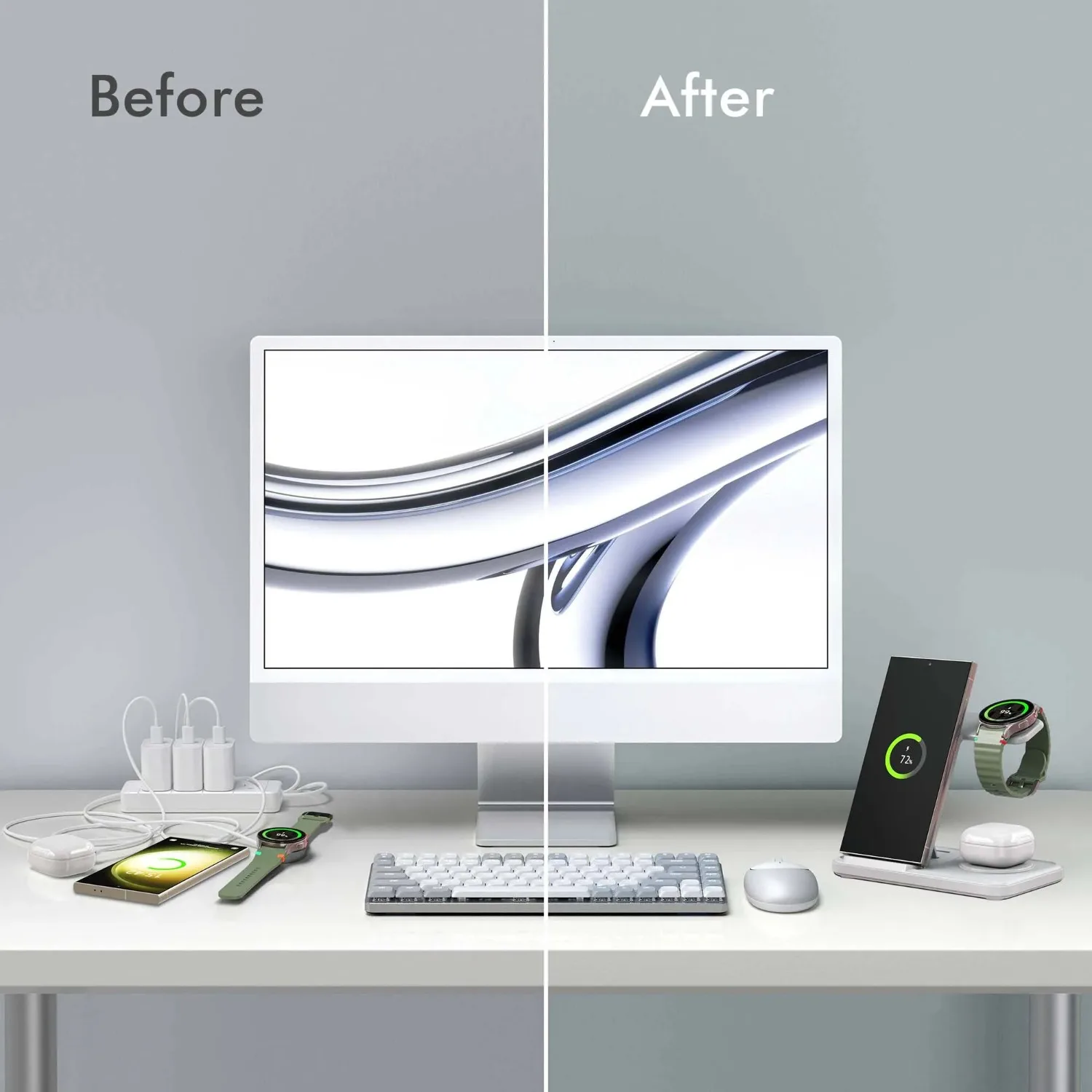 Desktop 3-in-1 Wireless Charge - Smartwatch Apple Watch 리뷰 및 가격