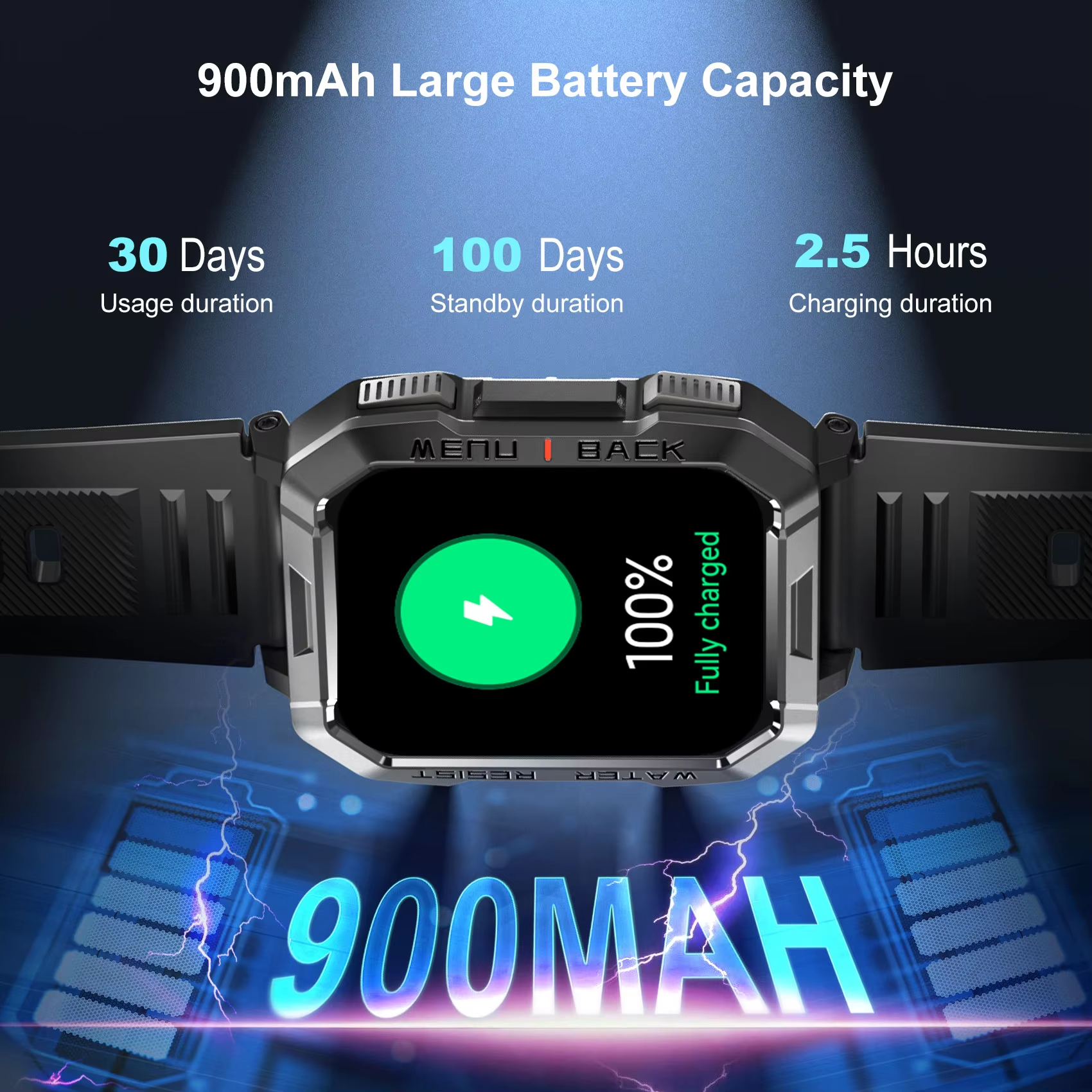 Blackview W60 Waterproof Smart - Smartwatch Square Watches For Men 리뷰 및 가격