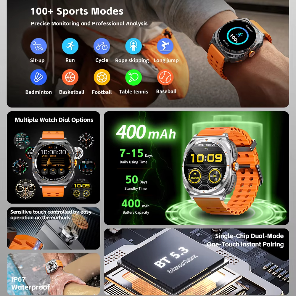 2026 hot Watch Wireless Earpho - Smartwatch Watches Gift For Women 리뷰 및 가격