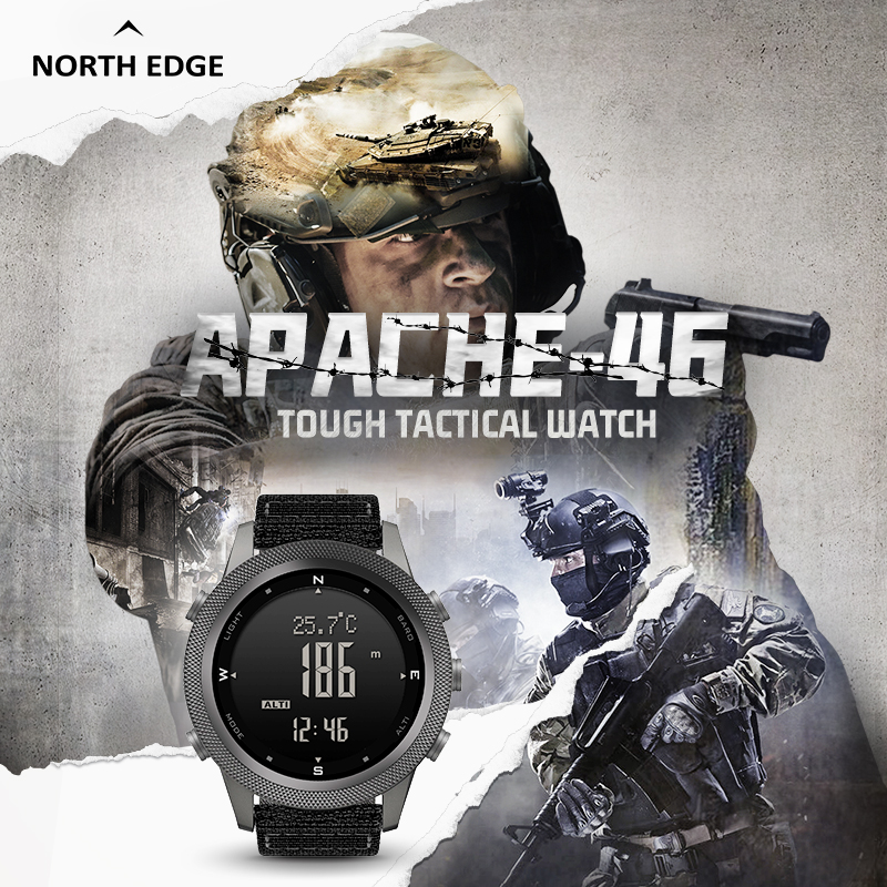 NORTH EDGE Apache46 Smart Digi - Smartwatch Digital Watches For Men 리뷰 및 가격