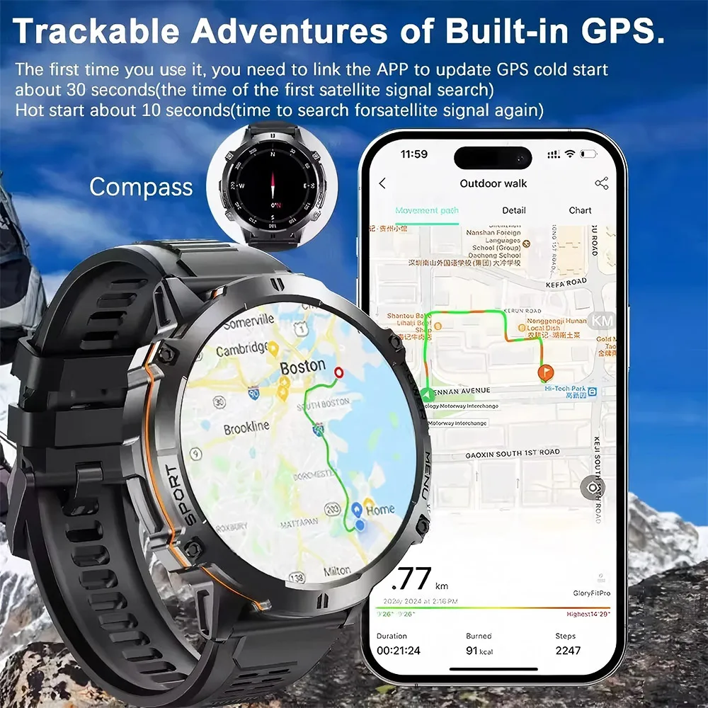 2026 Military TANK X3 Smart Wa - Smartwatch Military Watches For Men 리뷰 및 가격