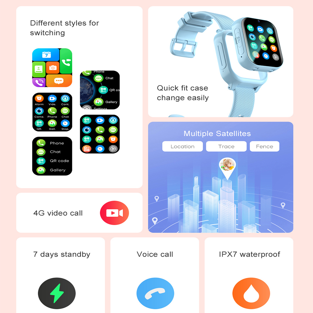 Smart Watch Kids 4G GPS WIFI V - Smartwatch Watches Gift For Boys 리뷰 및 가격