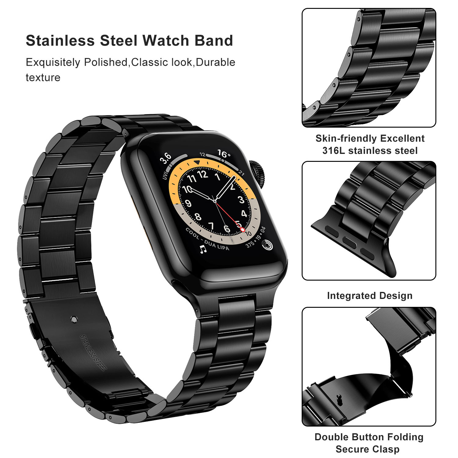 Stainless Steel Strap For Appl - Smartwatch Apple Watches For Men 리뷰 및 가격