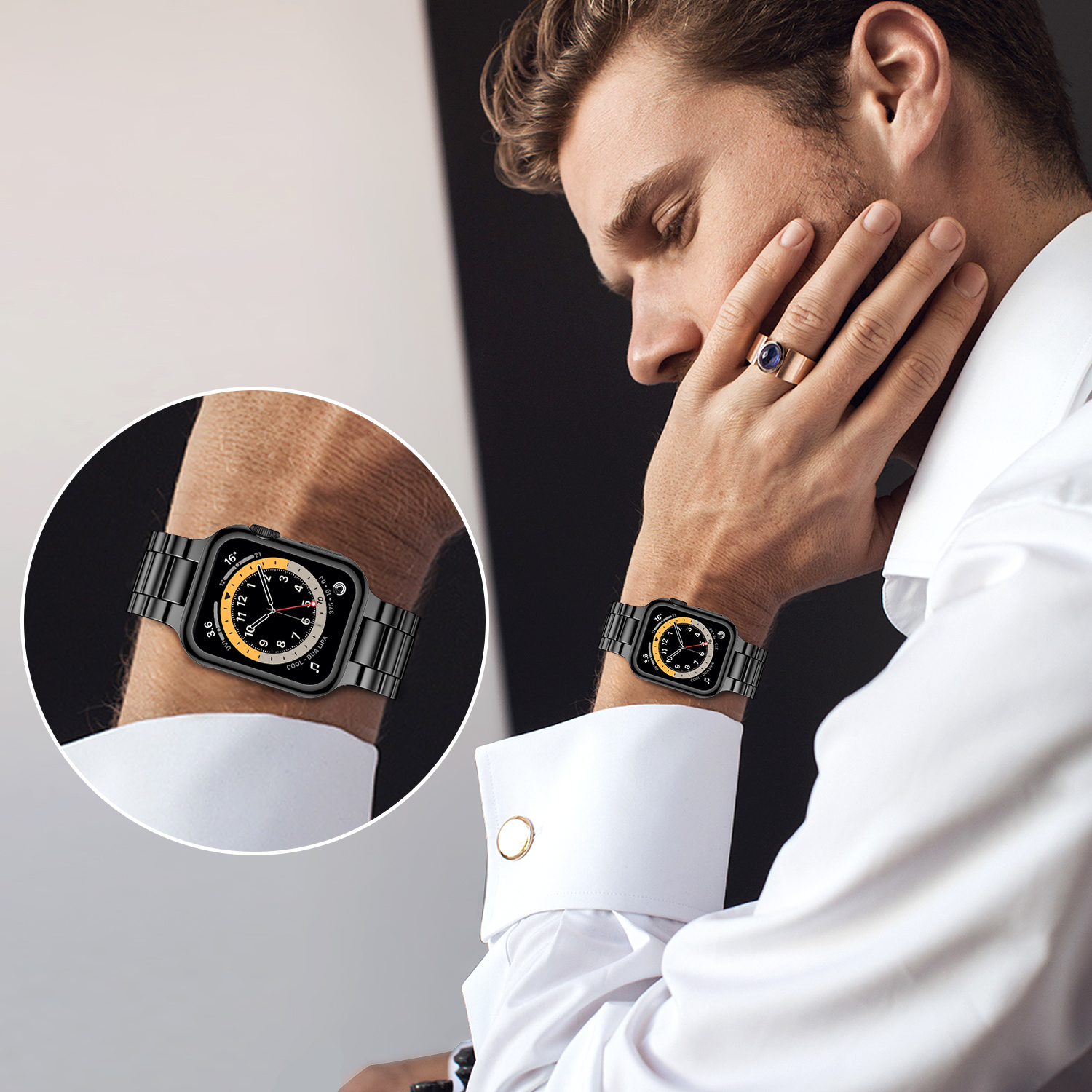 Stainless Steel Strap For Appl - Smartwatch Apple Watches For Men 리뷰 및 가격