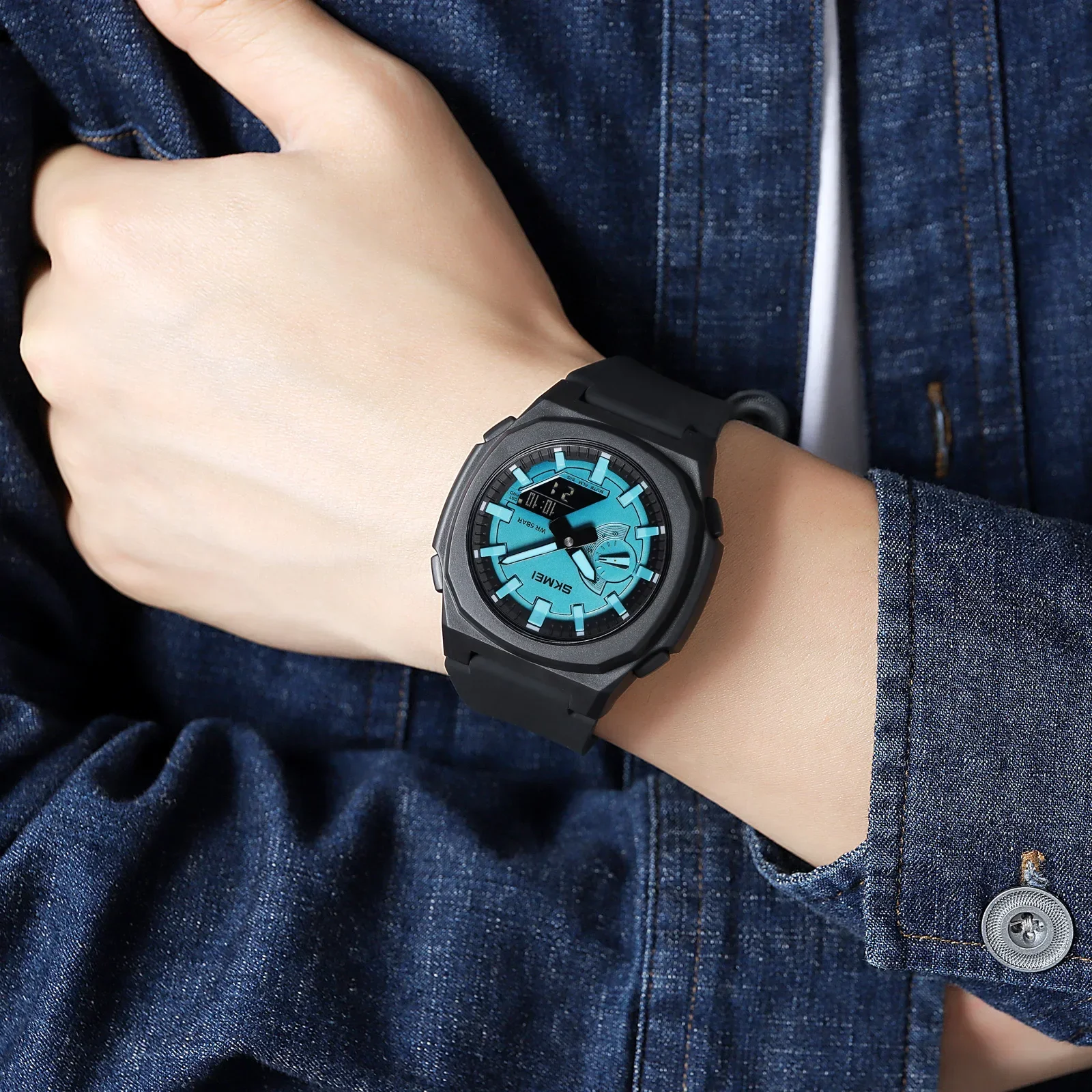 SKMEI Men Countdown Chrono Wri - Tide Watch Surf 리뷰 및 가격