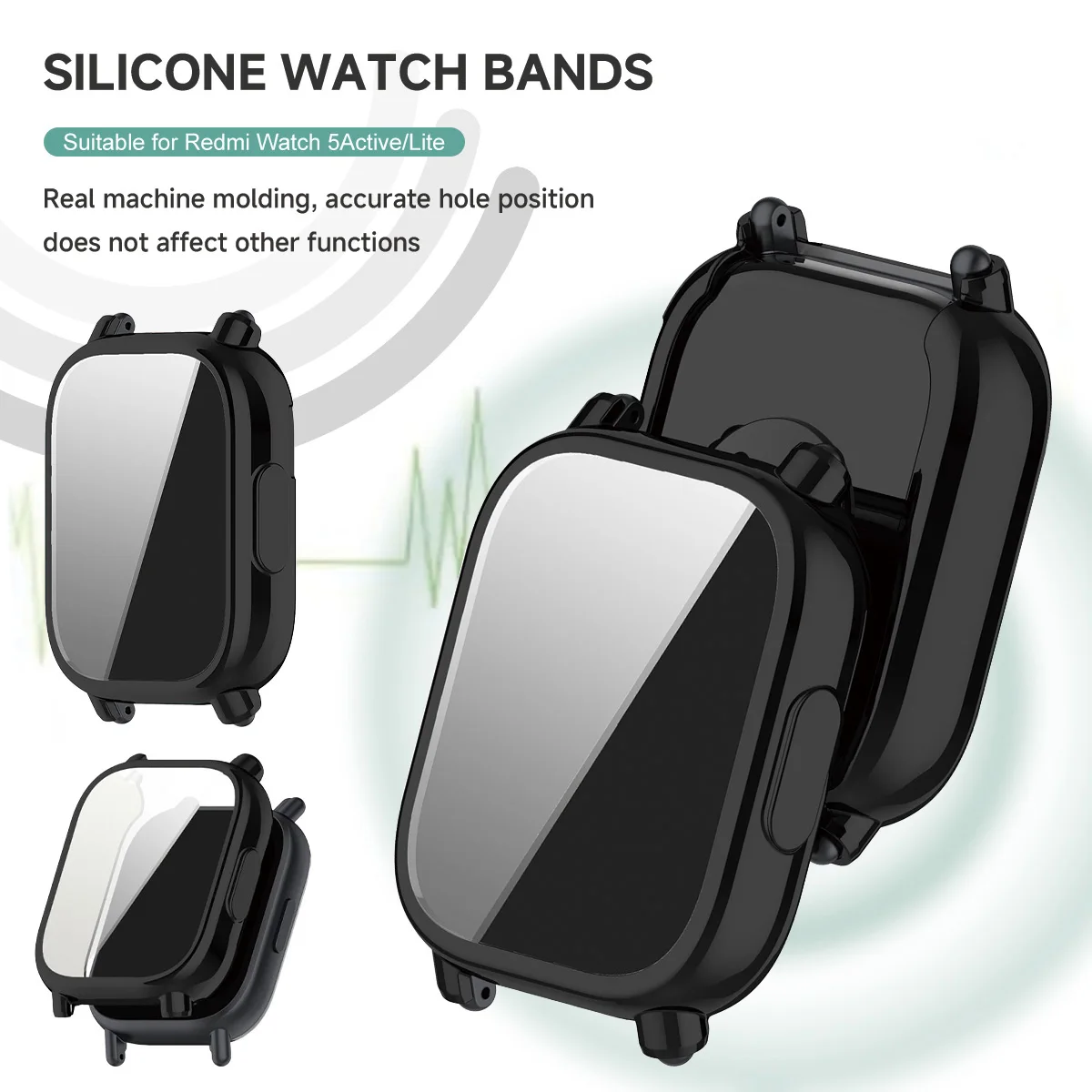 Case+Silicone Strap For Xiaomi - Silicone Sport Band 리뷰 및 가격