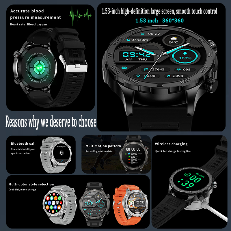 New GPS Track Smart Watch Men  - Smartwatch Watches With Bluetooth 리뷰 및 가격
