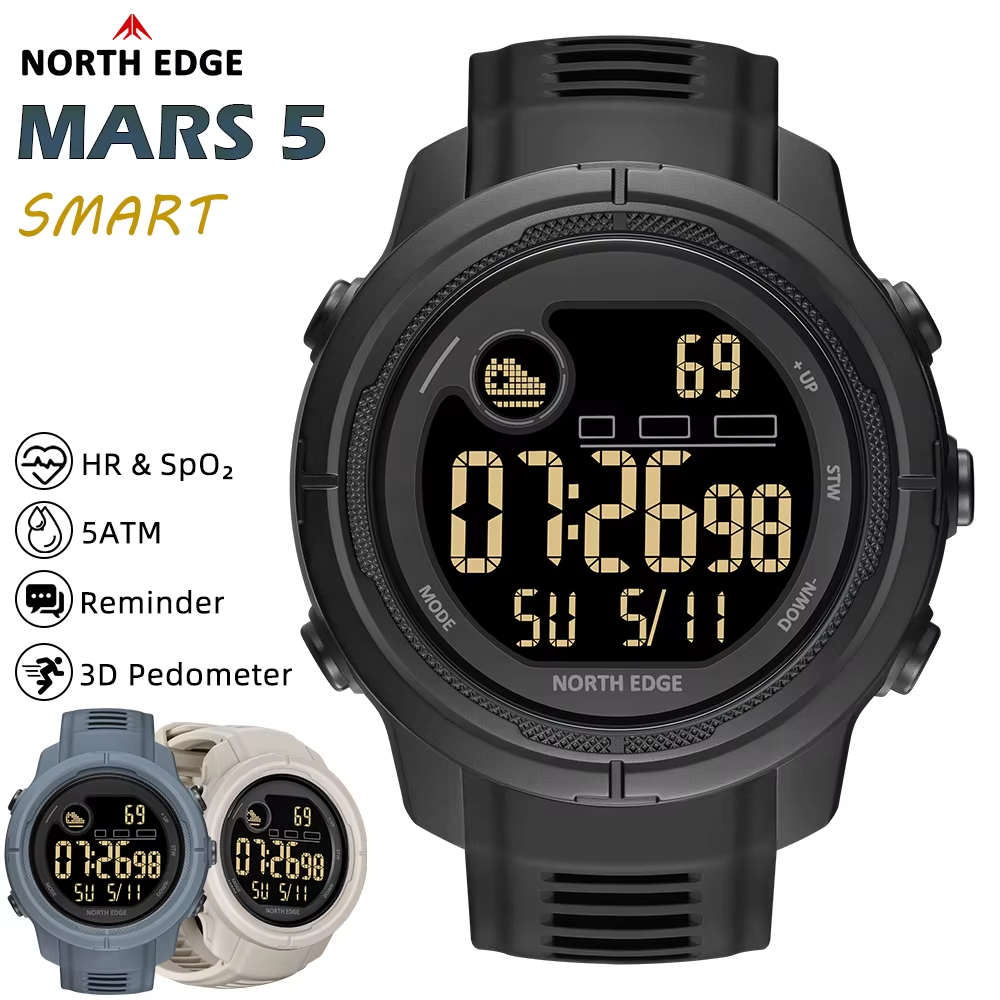 NORTH EDGE NEW MARS 5 Men's Di - Smartwatch Digital Watches For Men 리뷰 및 가격