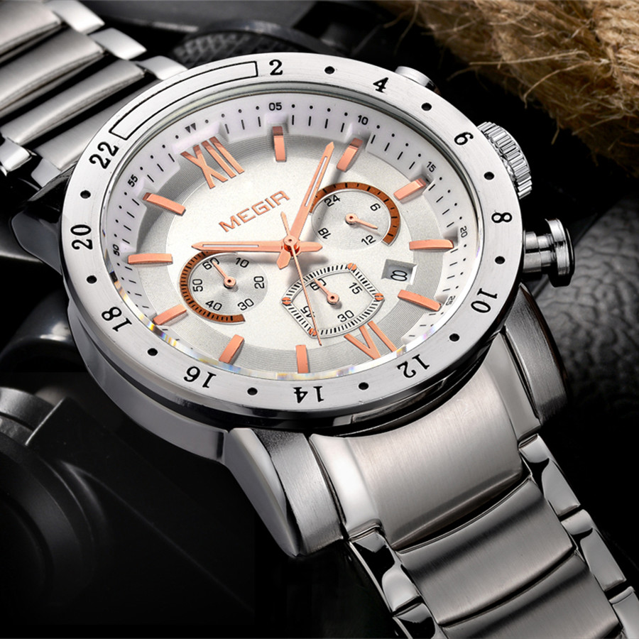 MEGIR Stainless Steel Casual W - Smartwatch Digital Watches For Men 리뷰 및 가격