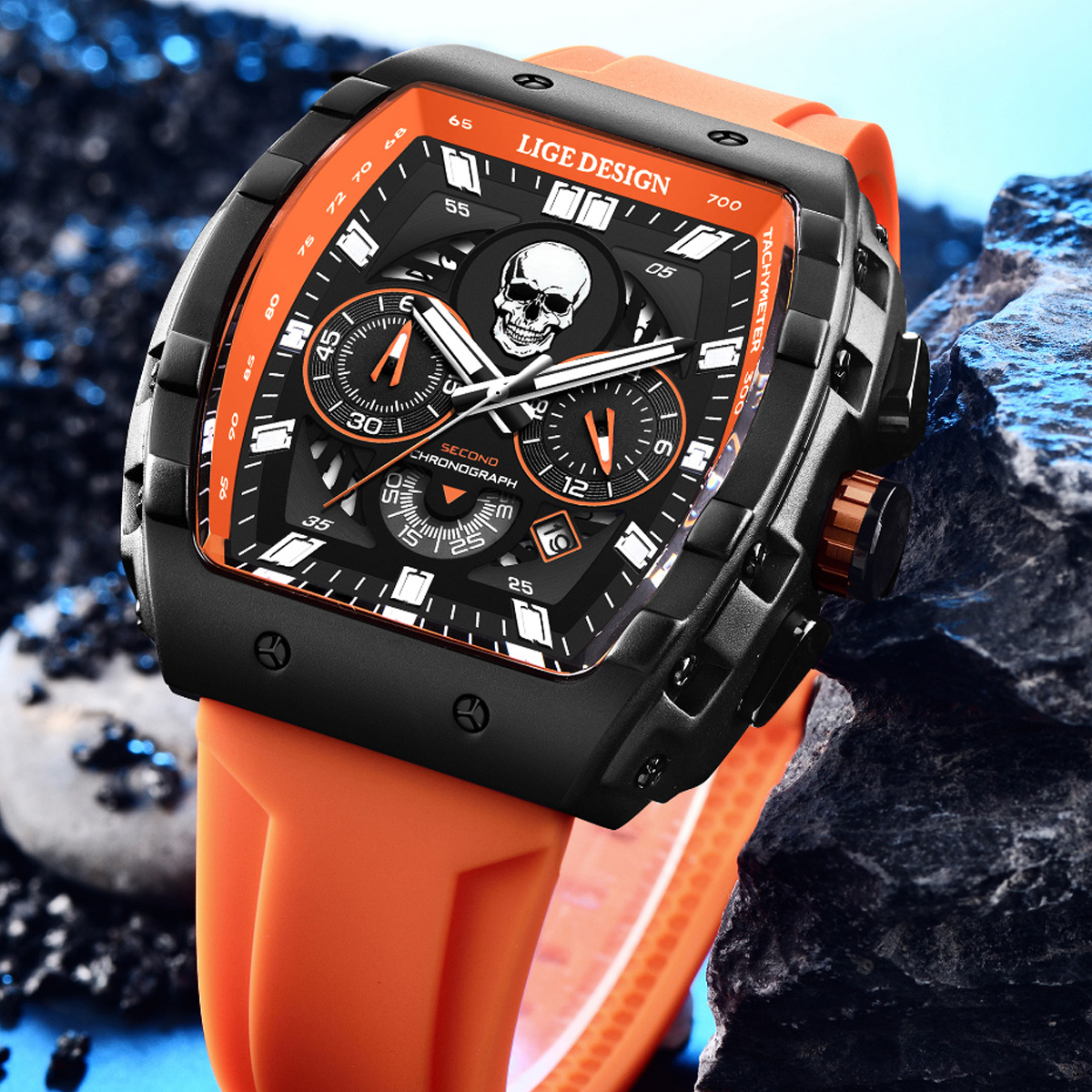 LIGE Fashion Quartz Watches fo - Smartwatch Square Watches For Men 리뷰 및 가격
