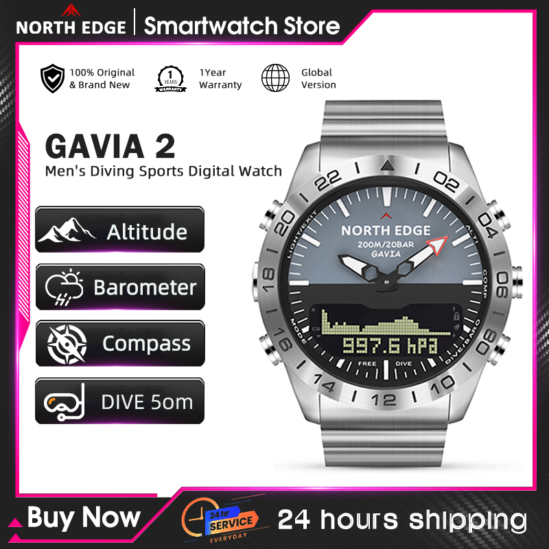 NORTH EDGE Mens Dive Watch Mil - Smartwatch Digital Watches For Men 리뷰 및 가격