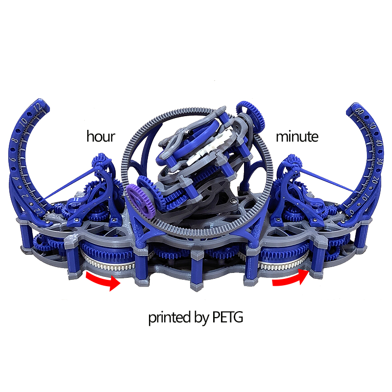 Random color 3d print tourbill - Skeleton Mechanical Watch 리뷰 및 가격