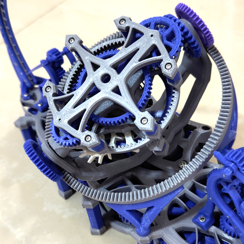 Random color 3d print tourbill - Skeleton Mechanical Watch 리뷰 및 가격