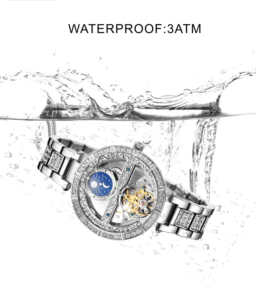 Luxury Women's Waterproof Skel - Skeleton Mechanical Watch 리뷰 및 가격