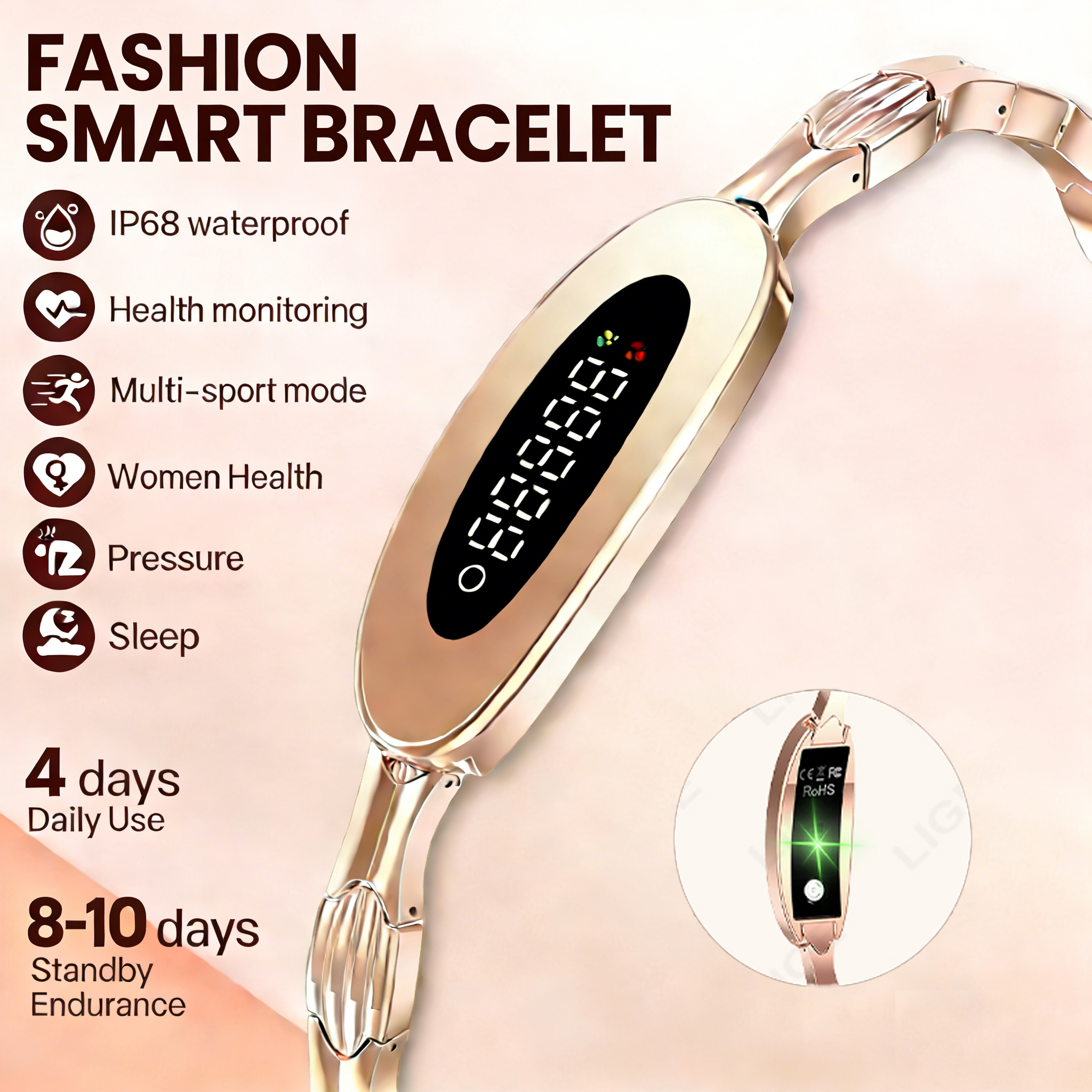 LIGE Health Smart Bracelet for - Couple Watches Smartwatch 리뷰 및 가격
