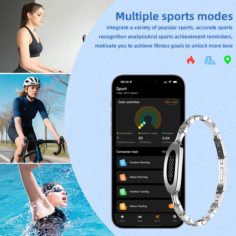 LIGE Women Smart Bracelet Hear - Couple Watches Smartwatch 리뷰 및 가격