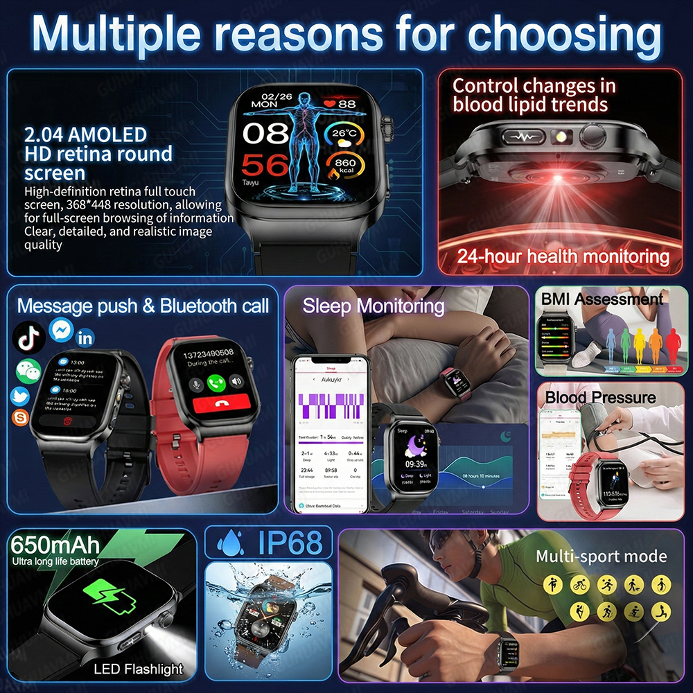 2026 New Accurate Diagnosis Sm - Smartwatch Square Watches For Men 리뷰 및 가격