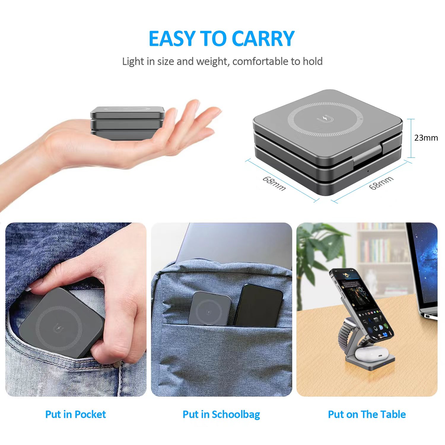 15W 3 in 1 Magnetic Wireless C - Iwatch Smartwatch 리뷰 및 가격