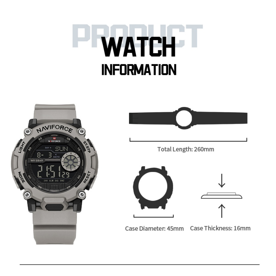 New NAVIFORCE Men's 5ATM Water - Tide Watch Surf 리뷰 및 가격