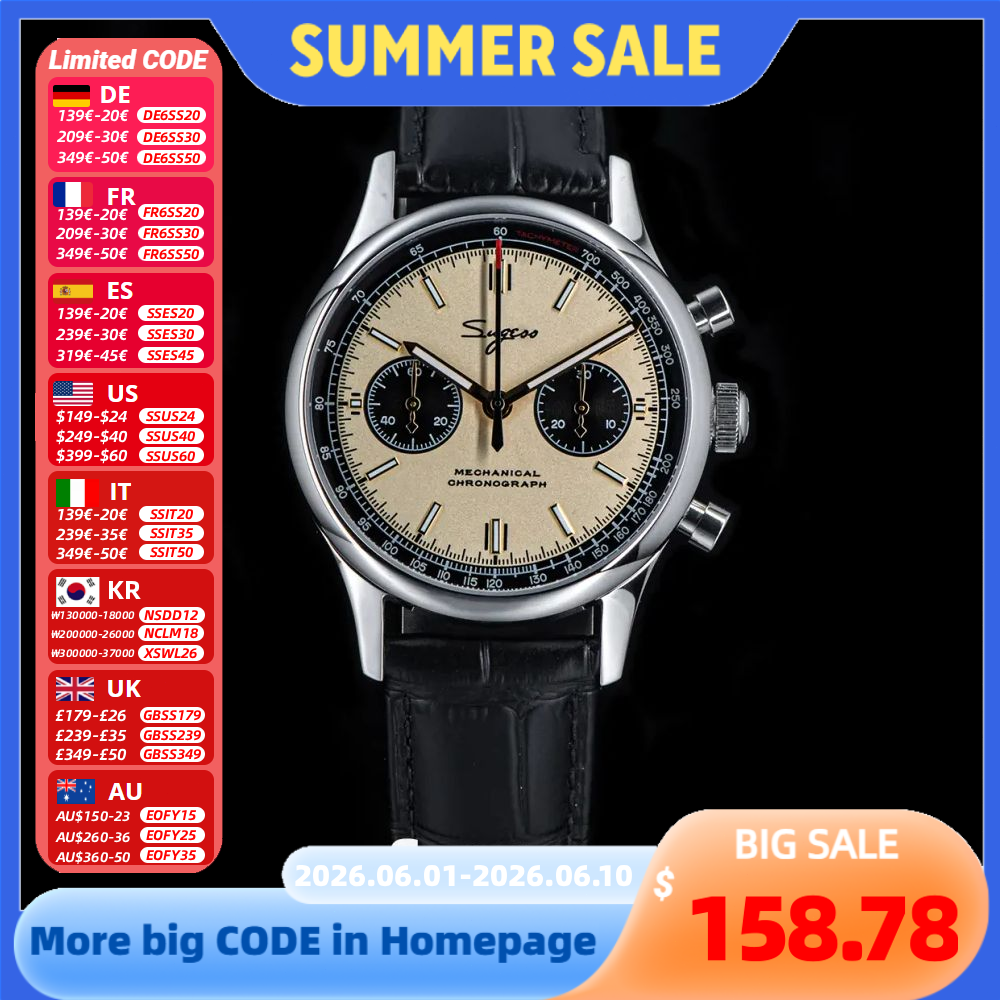40mm Men Army Watch 1963 Pilot - Tide Watch Surf 리뷰 및 가격