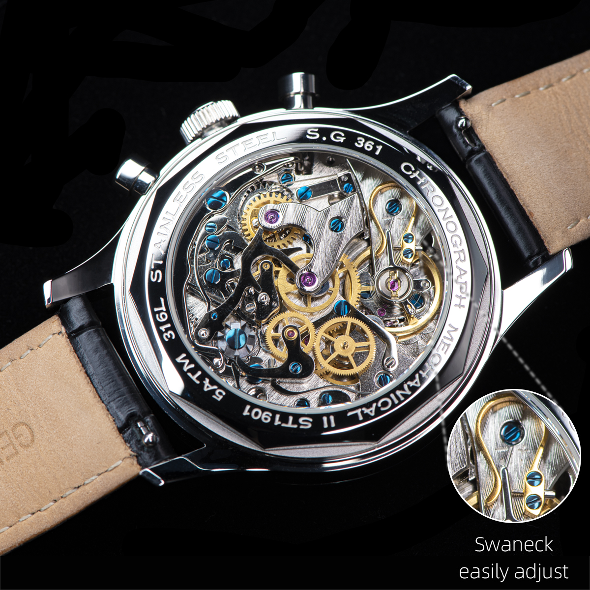 40mm Men Army Watch 1963 Pilot - Tide Watch Surf 리뷰 및 가격