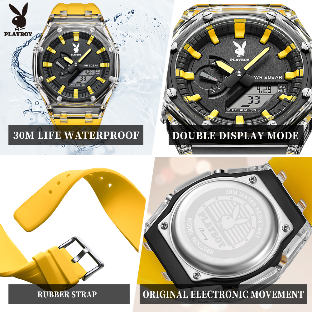 PLAYBOY 2066 Brand Original El - Smartwatch Digital Watches For Men 리뷰 및 가격