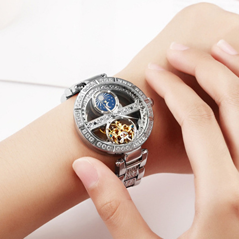 Ladies Watch Automatic Woman L - Skeleton Mechanical Watch 리뷰 및 가격