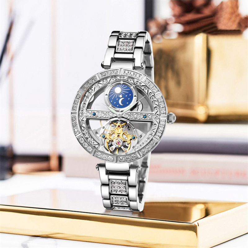 Ladies Watch Automatic Woman L - Skeleton Mechanical Watch 리뷰 및 가격