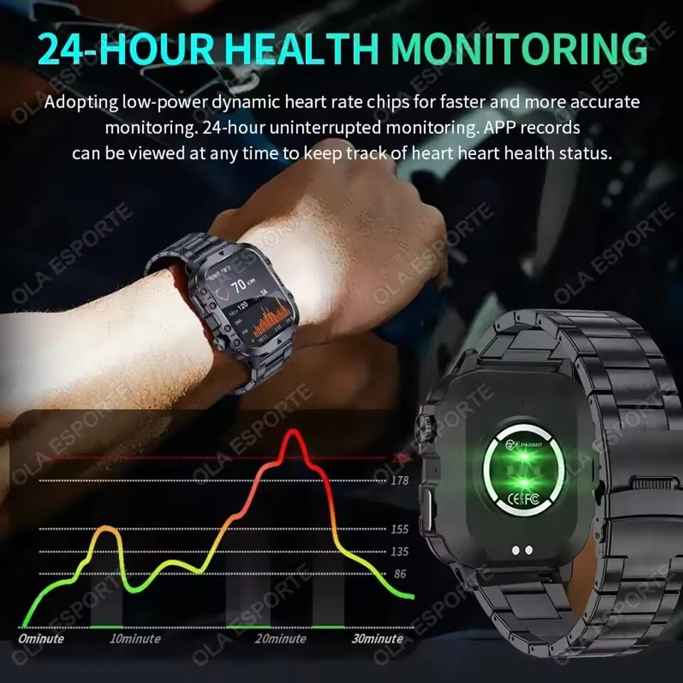2026 New Military Smart Watch  - Smartwatch Military Watches For Men 리뷰 및 가격
