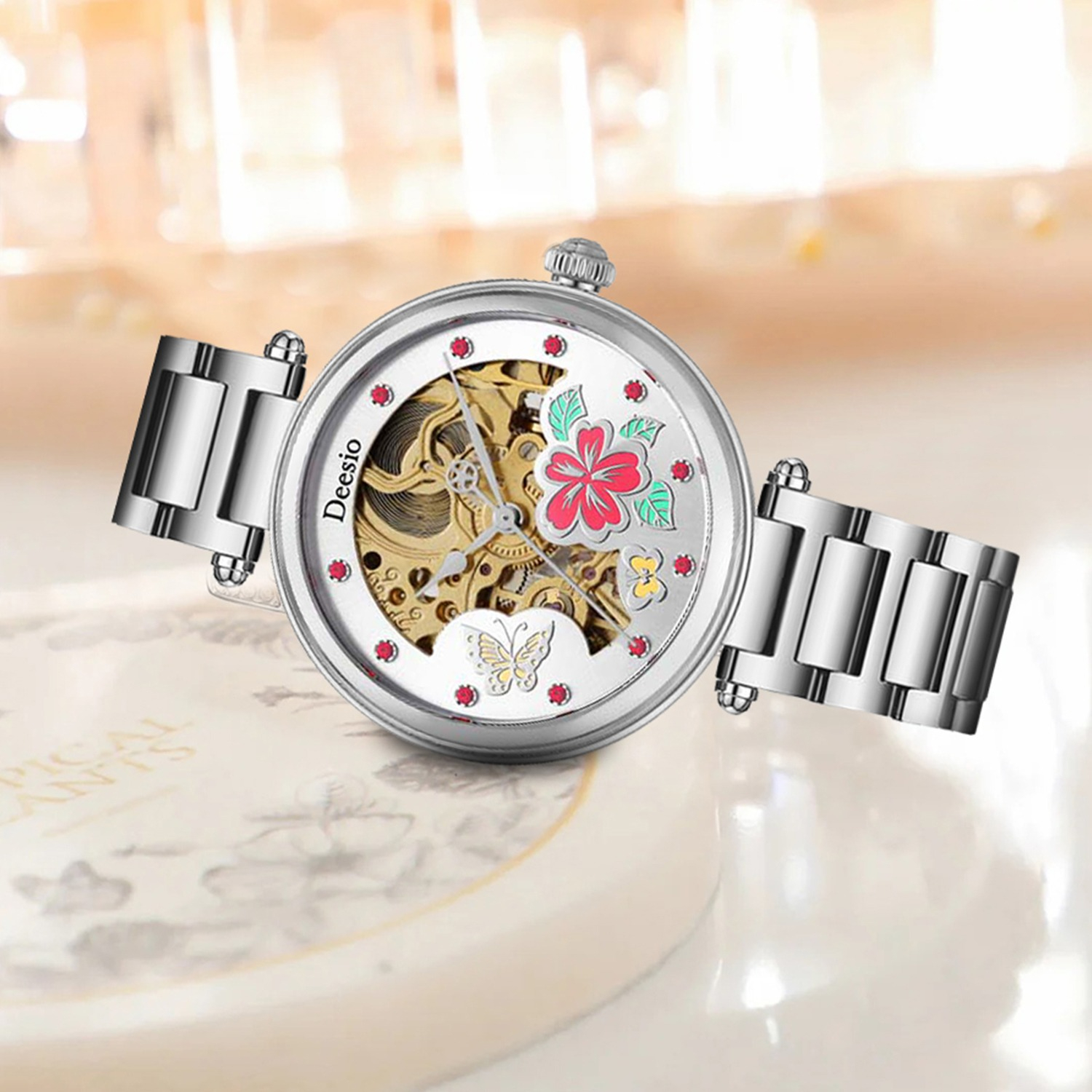 Deesio Skeleton Butterfly Dial - Skeleton Mechanical Watch 리뷰 및 가격
