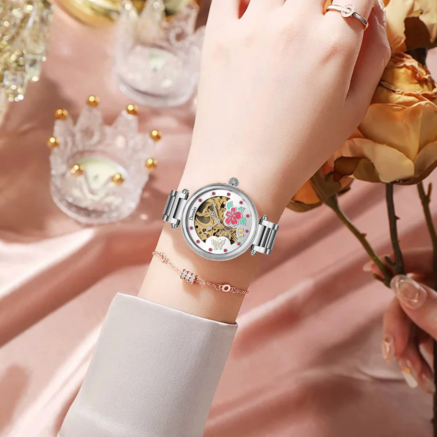Deesio Skeleton Butterfly Dial - Skeleton Mechanical Watch 리뷰 및 가격