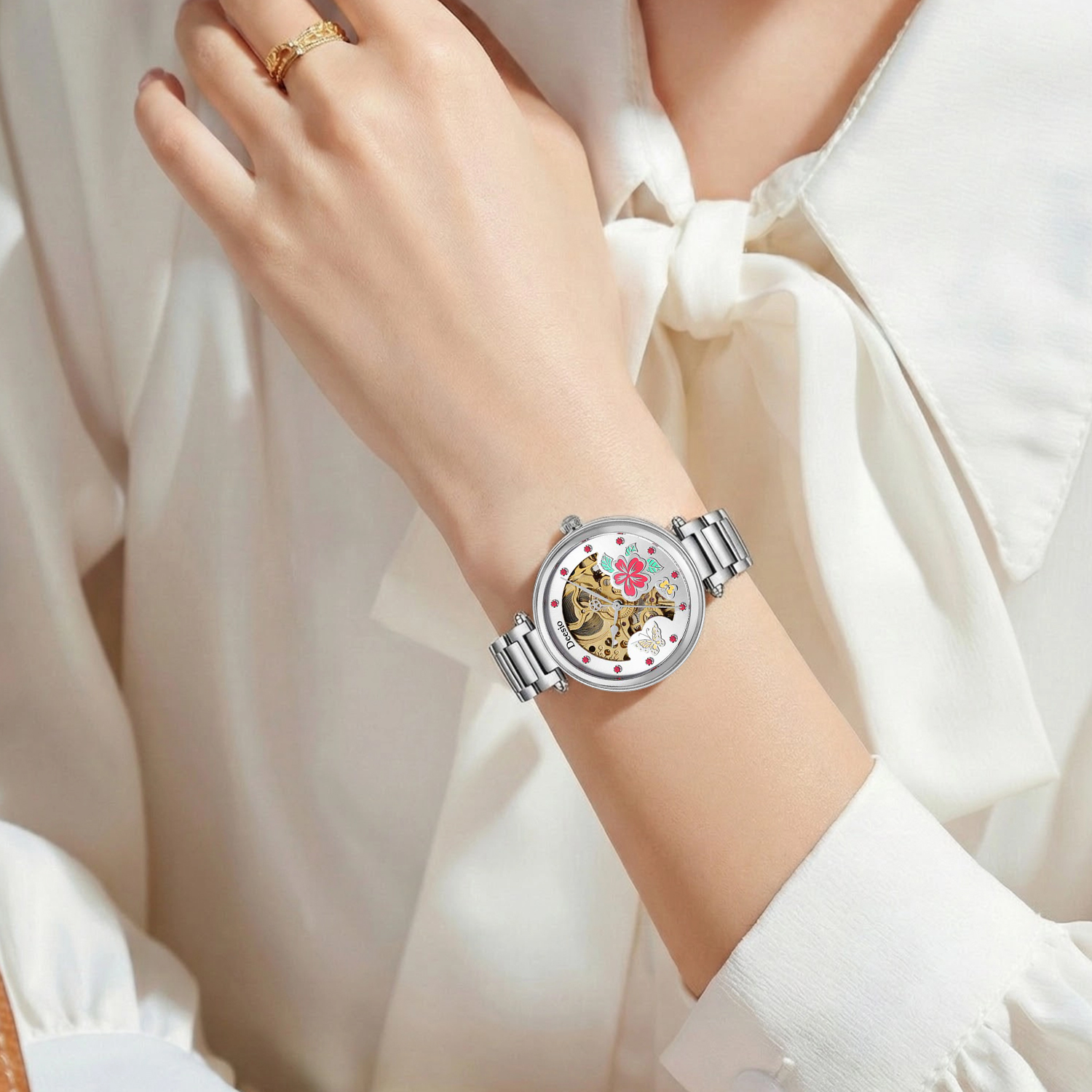 Deesio Skeleton Butterfly Dial - Skeleton Mechanical Watch 리뷰 및 가격