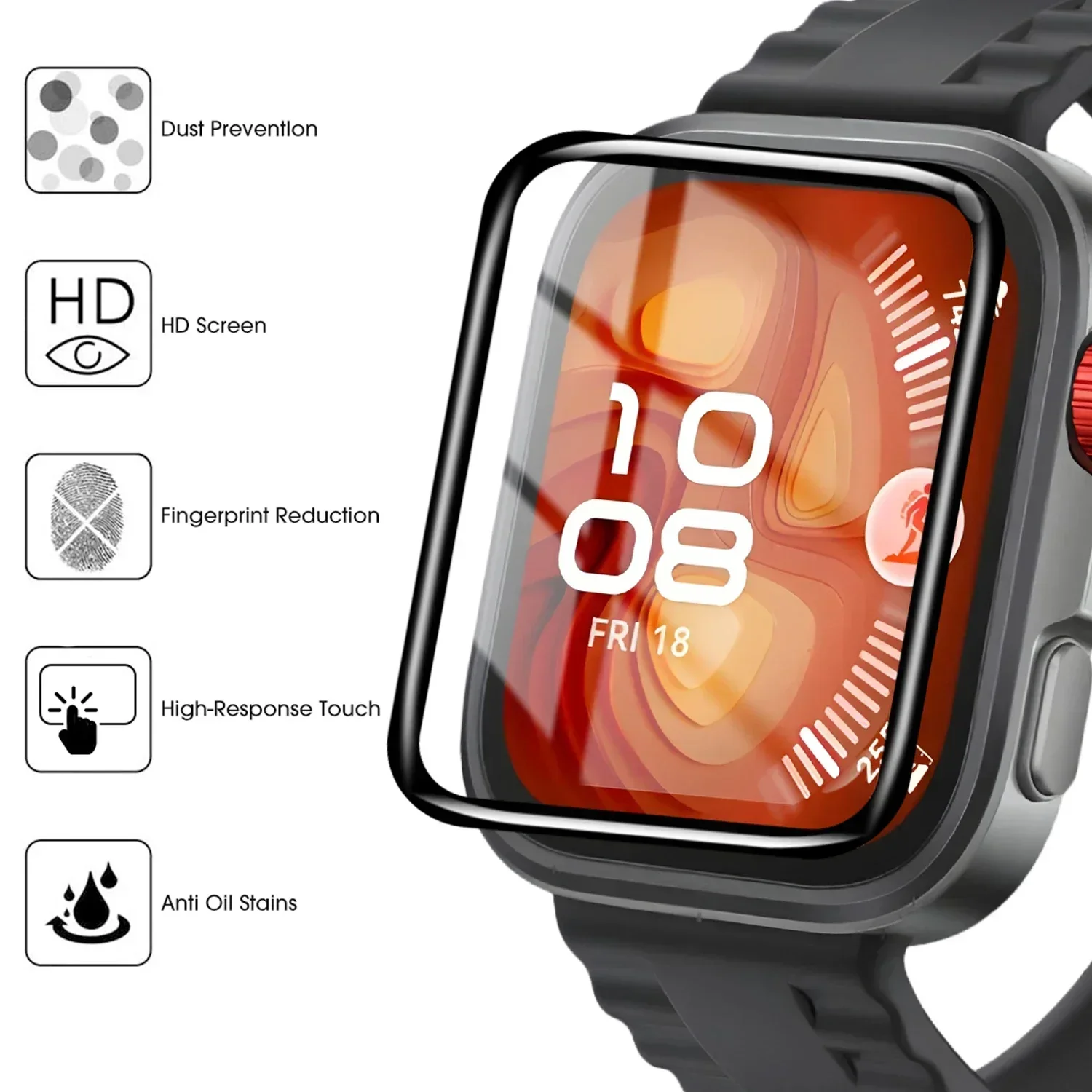 1-5Pcs 9D Curved Film For Huaw - Smartwatch Watch Huawei 리뷰 및 가격