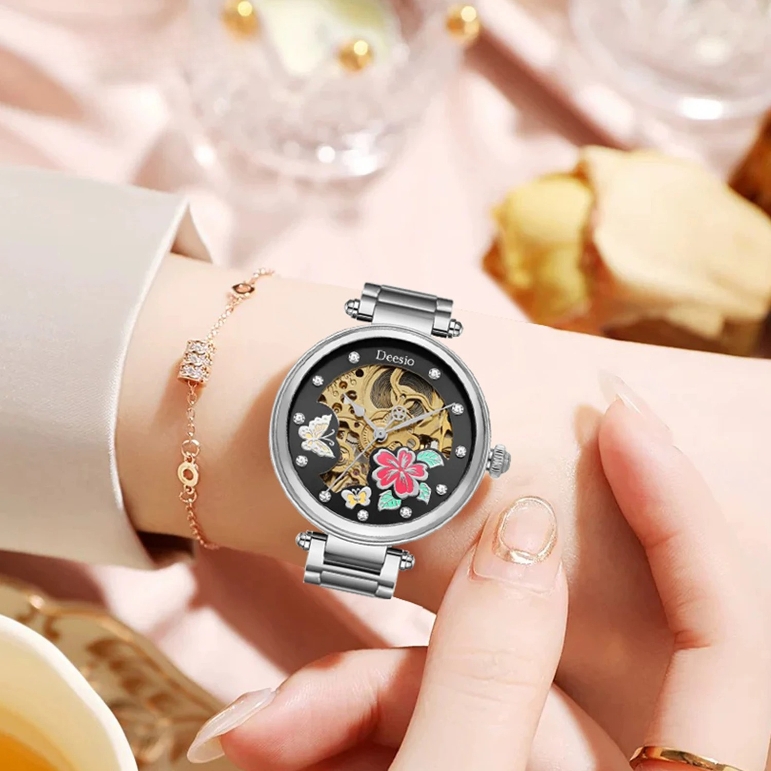 Deesio Butterfly Skeleton Dial - Skeleton Mechanical Watch 리뷰 및 가격