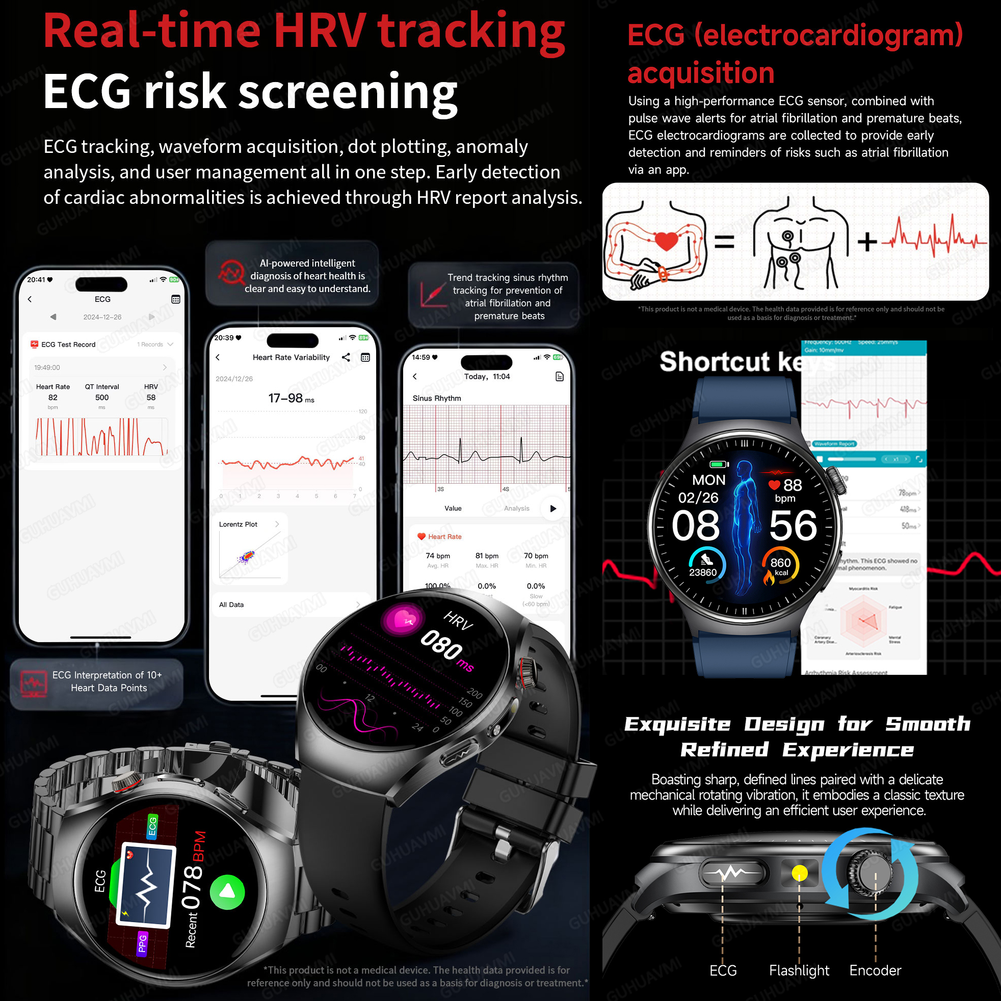 2026 New Accurate Diagnosis Sm - Smartwatch Square Watches For Men 리뷰 및 가격