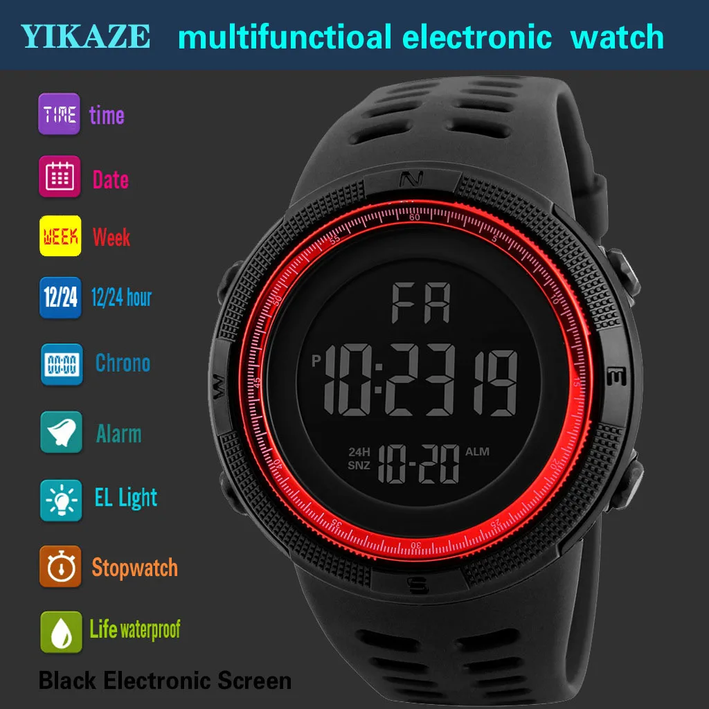 YIKAZE X01 Men's Digital Watch - Tide Watch Surf 리뷰 및 가격